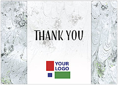 Select a verse or write your own. Grey Marble Logo Thank You Card D8048D-V